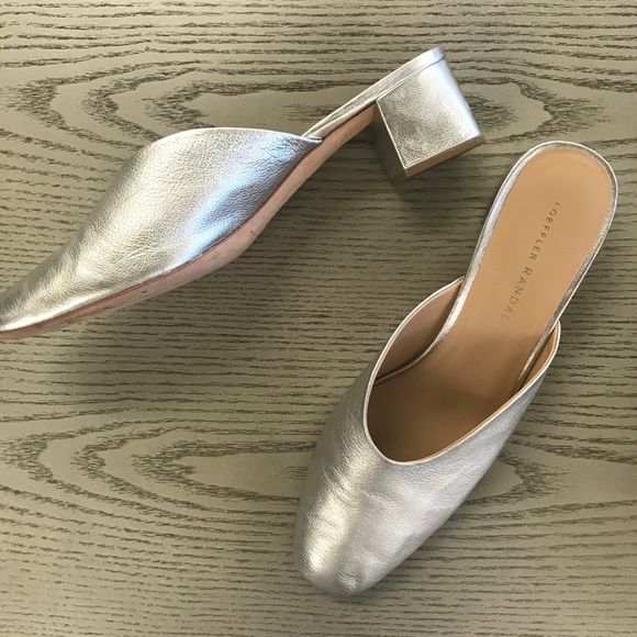 Loeffler Randall Shoes - LuLu Silver Mules